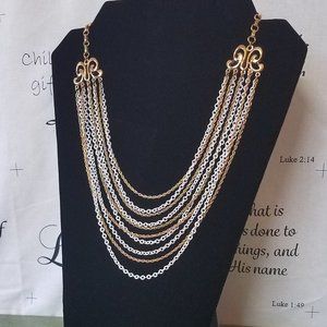 Beautiful Vintage signed Roget layered necklace